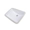 Nantucket Sinks 18 Inch x 12 Inch Glazed Bottom Undermount Rectangle Ceramic Sink In White GB-18x12-W - alternate 1